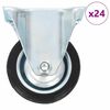 vidaXL Faste hjul 24 stk 75 mm