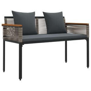 vidaXL Utend&oslash;rs benk 2 -Seater 117 x 54 x 74.5 cm polyrotting