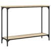 vidaXL Konsollbord sonoma eik 101x30,5x75 cm konstruert tre