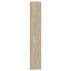 vidaXL Skoskap sonoma eik 60x21x125,5 cm konstruert tre