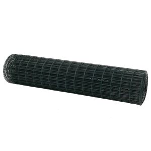 vidaXL Euro gjerde gr&oslash;nn 1,2 x 25 m PVC-belagt jern
