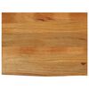 vidaXL Bordplate naturlig kant 80x60x3,8 cm heltre mango