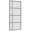 vidaXL Skyved&oslash;r med monteringssett svart 90x205 cm ESG-glass