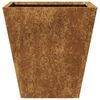 vidaXL Hageplanter 2 stk 30x30x30 cm oksidert stål