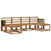 vidaXL Utend&oslash;rs sofa-sett 6 pcs Naturlig Solid akasietre