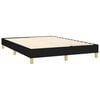 vidaXL Boxspring-sengeramme svart 135x190 cm Double stoff