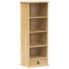 vidaXL CD-hylle Corona 40x30x110 cm heltre furu
