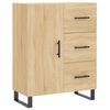 vidaXL Highboard sonoma eik 69,5x34x180 cm konstruert tre