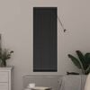 vidaXL Vindu Persienne med gardiner Svart Aluminium