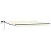 vidaXL Manuell utvidbar markise med LED-lamper 4 &times; 3 m