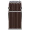 vidaXL Vedholder brun 180x45x100 cm galvanisert stål