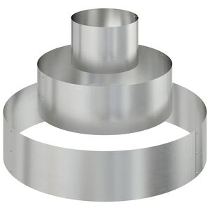 vidaXL Hageblomsterpotte s&oslash;lv 90 x 90 x 20 cm Galvanisert St&aring;l