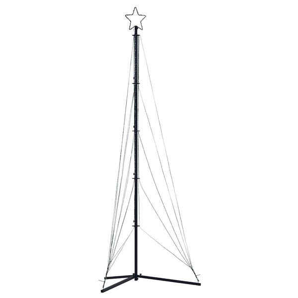 vidaXL LED Juletre 525 LEDs Kald Hvit 302 cm