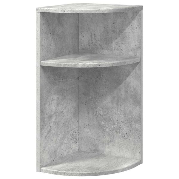 vidaXL Avlastningsbord Betonggr&aring; 29,6 x 29,6 x 60 cm Konstruert tre