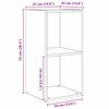 vidaXL TV-benksett 2 pcs Artisan Eik 72 x 35 x 36,5 cm Konstruert tre