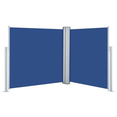 vidaXL Uttrekkbar sidemarkise 100x600 cm blå