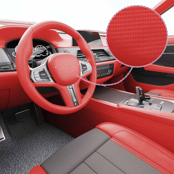 vidaXL Bilfolie 4D r&oslash;d 100x150 cm