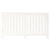 vidaXL Radiatordeksel hvit 153x19x84 cm heltre furu