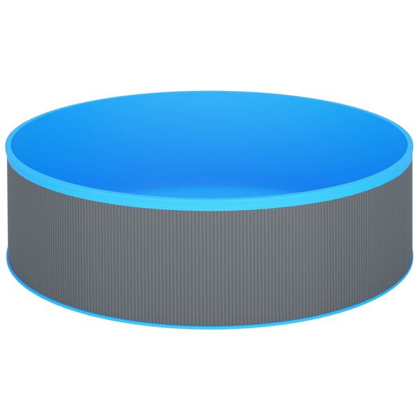 vidaXL Plaskebasseng 350x90 cm grå