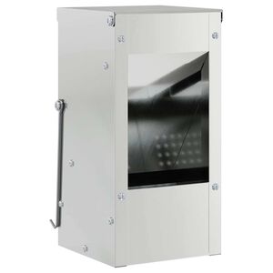 vidaXL Kaninf&ocirc;rer s&oslash;lv 12,5 x 12,5 x 25 cm Galvanisert St&aring;l