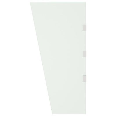 vidaXL Sidepaneler for dørkalesje 2 stk gjennomsiktig herdet glass