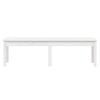 vidaXL Hagebenk 2 seter hvit 159,5x44x45 cm heltre furu
