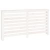 vidaXL Radiatordeksel hvit 153x19x84 cm heltre furu