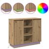 vidaXL LED sideboard Artisan Eik 90 x 32 x 75 cm Konstruert tre