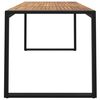 vidaXL Hagebord med U-ben 160x80x75 cm heltre akasie