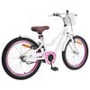 vidaXL Barnesykkel 20 Tommer for 6-11 &aring;r gammel Hvit