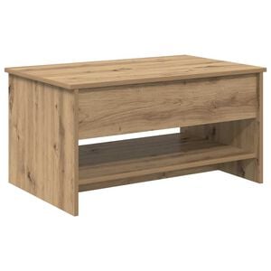 vidaXL Kaffebord Artisan Eik 80 x 50,5 x 41,5 cm Konstruert tre