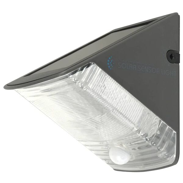 Ranex Soldreven vegglampe med PIR-Sensor 0,5 W svart 5000.261