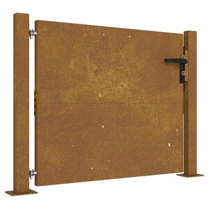vidaXL Hageport 100x75 cm cortenst&aring;l