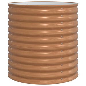 vidaXL Hevet bed Brun 80 x 80 x 81 cm St&aring;l