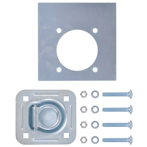 vidaXL Festeringer for tilhenger 6 stk galvanisert st&aring;l 2000 kg