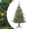 vidaXL Kunstig Forh&aring;ndsbelyst Juletre med Ballettsett Gr&oslash;nn 120 cm