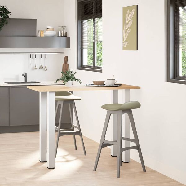 vidaXL Barbordben 4 stk hvite 90-92 cm st&aring;l