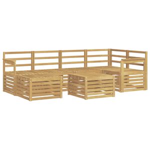 vidaXL Utend&oslash;rs sofa-sett 7 pcs Hvit Polyester