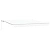 vidaXL Uttrekkbar markise Hvit 400 x 350 x 165 cm