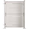 vidaXL Hageport 100x120 cm rustfritt st&aring;l