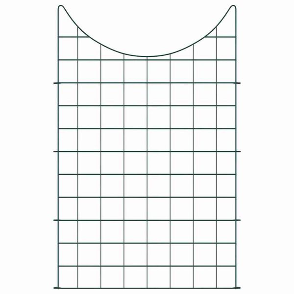 vidaXL Damhegnsett 8 pcs gr&oslash;nn 50 x 80 cm St&aring;l