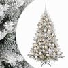 vidaXL Kunstig juletre med kuler 120 cm 150 LED-lys Varmhvit