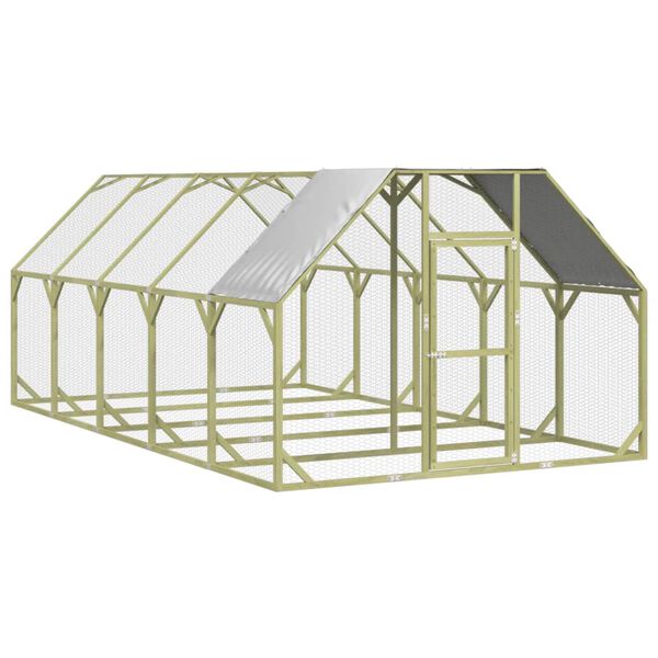 vidaXL H&oslash;nseg&aring;rd 268x500x190 cm impregnert heltre furu