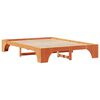 vidaXL Sengestamme Vokset Brun 150 x 200 cm Massiv furu