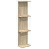 vidaXL Vegghylle Sonoma eik 25 x 15 x 100 cm Konstruert tre