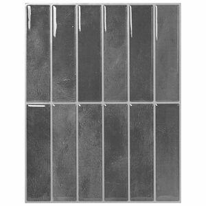 vidaXL Rektangul&aelig;r flis 10 stk. Gr&aring; 29 x 23 x 0,08 cm