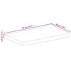 vidaXL Bordplate 40x20x3,8 cm naturlig kant heltre mango