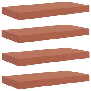 vidaXL Vegghylle 4 stk. R&oslash;d 50 x 23,5 x 3,8 cm Konstruert tre