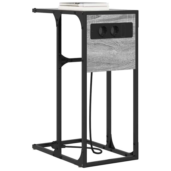 vidaXL Nattbordskap Gr&aring; Sonoma 41,5 x 26 x 60,5 cm Konstruert tre