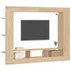 vidaXL TV-benk sonoma eik 152x22x113 cm konstruert tre